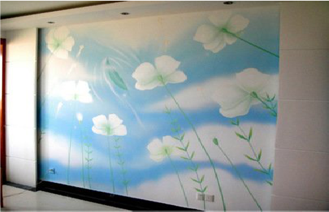 淳化画墙绘怎么画好白云的蓬松感？