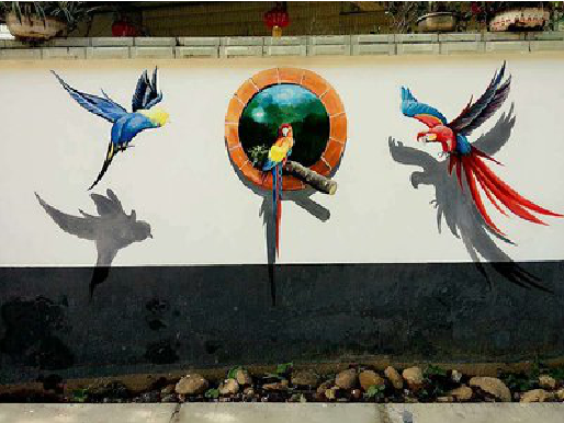 淳化视觉错位-3D墙绘设计