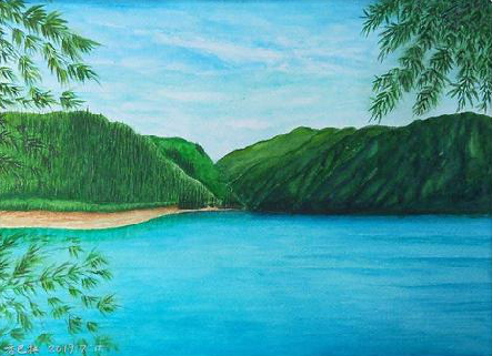 淳化在墙绘中，如何绘画绿水青山？